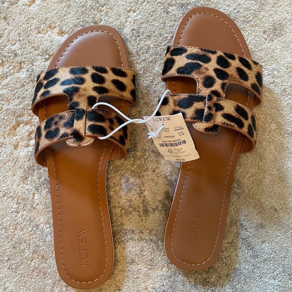 NWT JCrew leopard flats